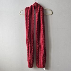 NWT Style & Co Red Scarf Women's Winter Cozy Soft Knit Ribbed Solid New with Tag